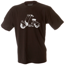 Camiseta hombre vespa sillín bajo