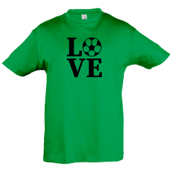 Camiseta infantil love fútbol