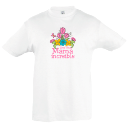 Camiseta infantil mamá increíble