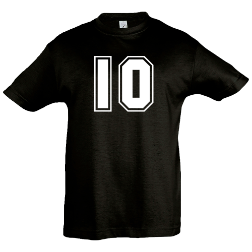 Camiseta infantil número 10