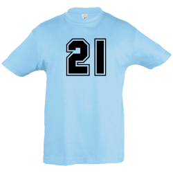 Camiseta infantil número 21