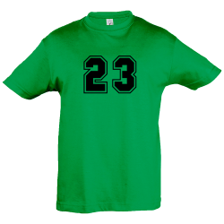 Camiseta infantil número 23