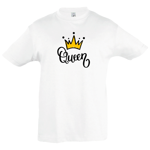 Camiseta infantil corona queen
