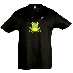 Camiseta infantil ranita libélula