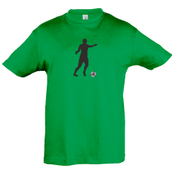 Camiseta infantil silueta jugador