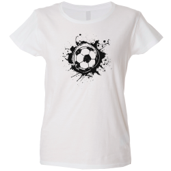 Camiseta mujer balón tinta