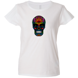 Camiseta mujer calavera mandala