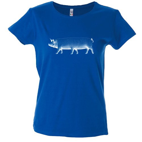 Camiseta  mujer cerdo seis patas