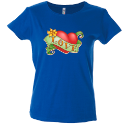 Camiseta mujer corazón love