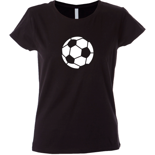 Camiseta mujer dibujo balón