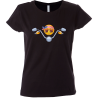 Camiseta mujer emoji motero