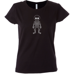 Camiseta mujer esqueleto linea
