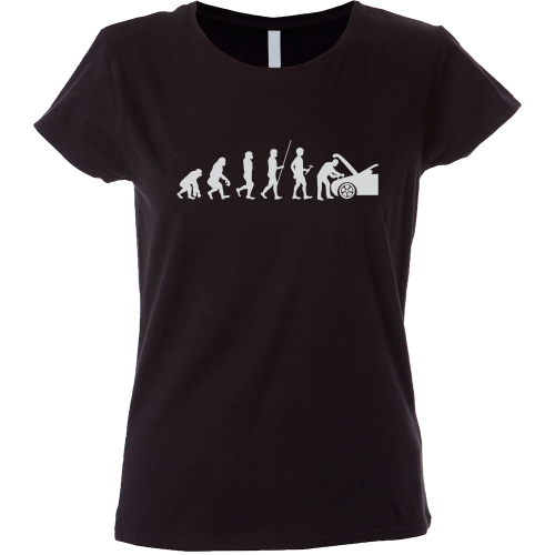 Camiseta mujer evolución mecánico
