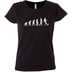Camiseta mujer evolución mono fútbol
