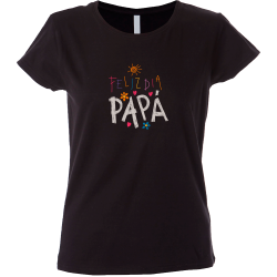 Camiseta mujer feliz día papa