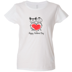 Camiseta mujer happy fathers day