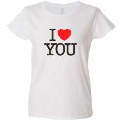 Camiseta mujer i love you