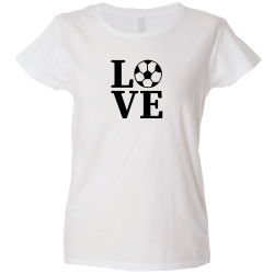 Camiseta mujer love fútbol