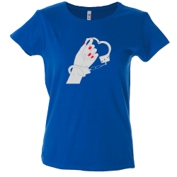 Camiseta mujer mano esposada