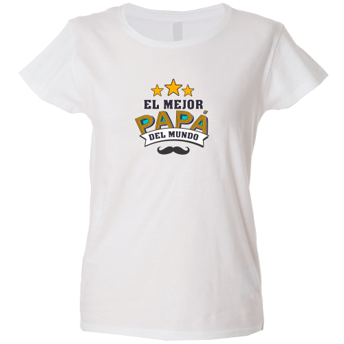 Camiseta mujer mejor papá del mundo