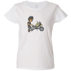 Camiseta mujer kawasaki amarilla