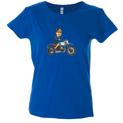 Camiseta mujer modelo moto