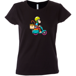 Camiseta mujer mono moto