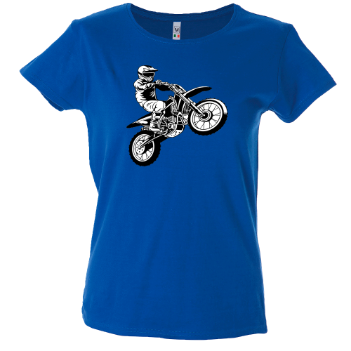 Camiseta mujer moto cross