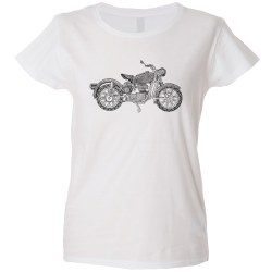 Camiseta mujer moto mandala