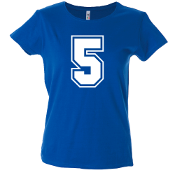Camiseta mujer número 5