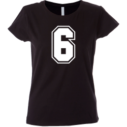 Camiseta mujer número 6