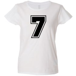 Camiseta mujer número 7