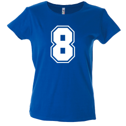 Camiseta mujer número 8