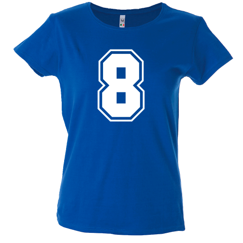 Camiseta mujer número 8
