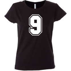 Camiseta mujer número 9