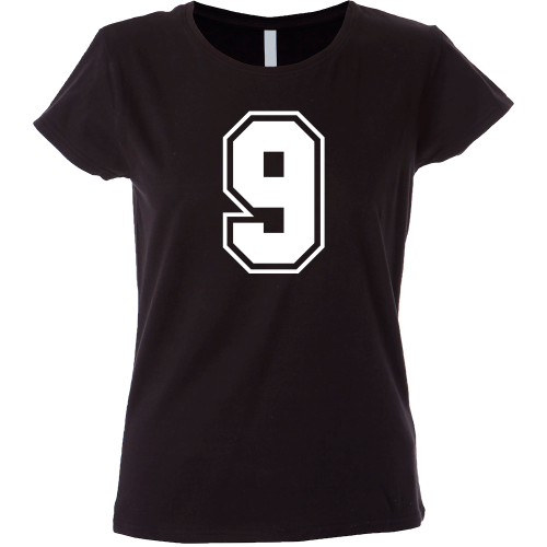Camiseta mujer número 9