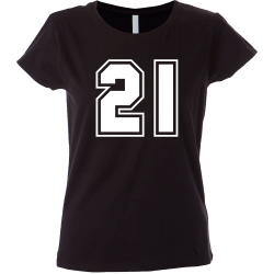 Camiseta mujer número 21