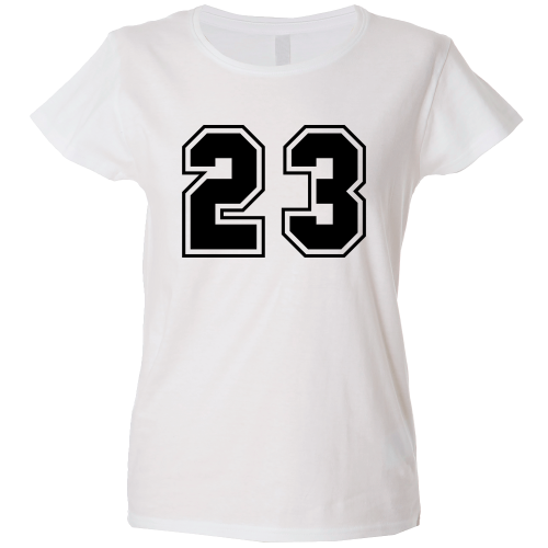 Camiseta mujer número 23
