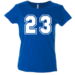 Camiseta mujer número 23