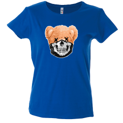 Camiseta mujer oso cubrebocas calavera