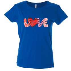 Camiseta mujer love estampado