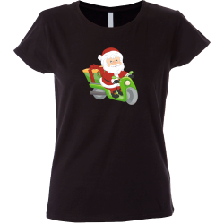 Camiseta mujer noel moto