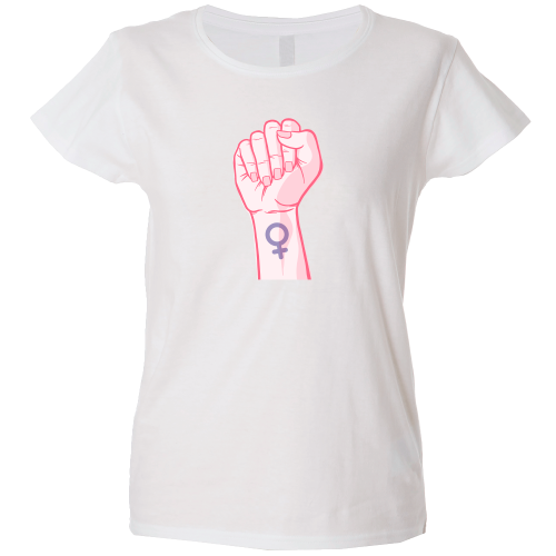 Camiseta mujer puño feminista