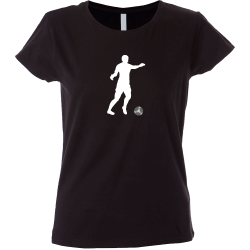 Camiseta mujer silueta jugador