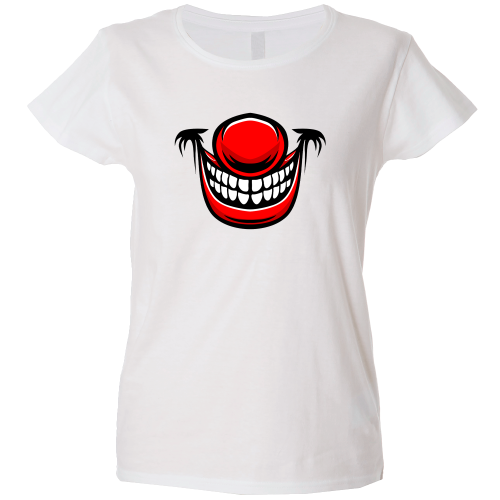 Camiseta mujer sonrisa payaso