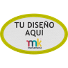 Parche Personalizable Satín Flock Ovalado Mate