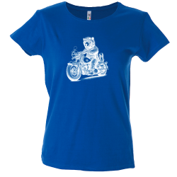 Camiseta mujer moto chopper oso