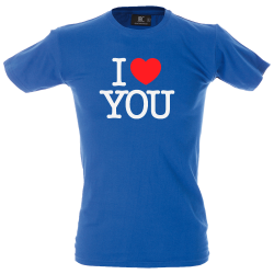 Camiseta hombre i love you