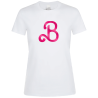 Camiseta algodón mujer Letra B personalizada Vinilo Eco Fashion Metálico