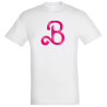 Camiseta algodón unisex Letra B personalizada Vinilo Eco Fashion Metálico
